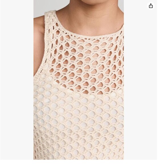 MINKPINK swim cover up Balmy Crochet Knit Mini Dress - Picture 6 of 9